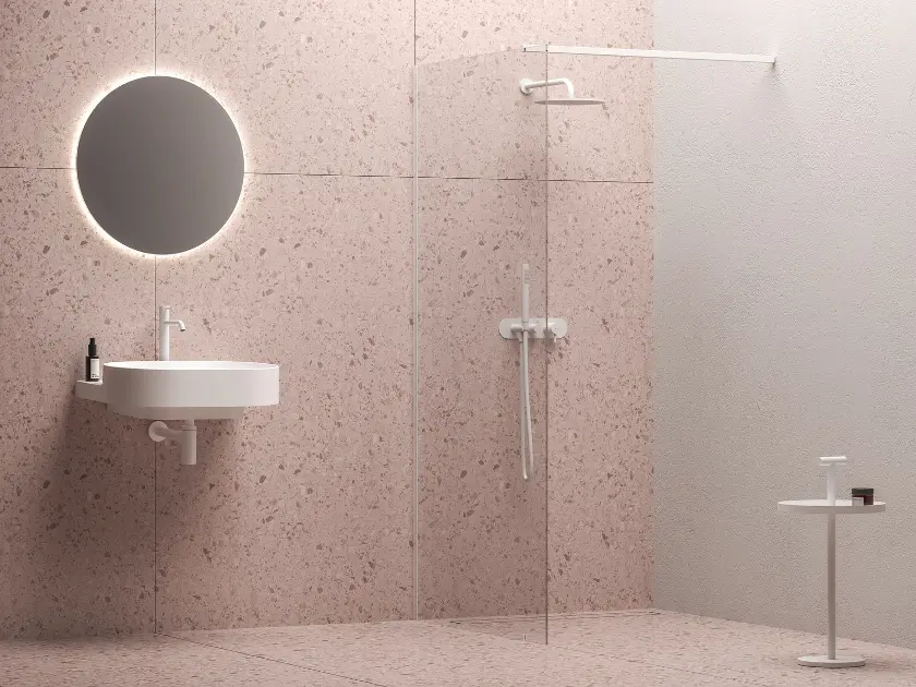 Ravak Walk-In - Douchewand Walk-In Wall 90x200 cm, mat wit/helder glas GW9W70E0SZ1