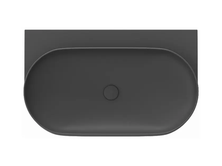 Ravak Yard - Pesuallas 81x50 cm, ilman ylivuotoa, ilman hana-aukkoa, antrasiittia XJX03080000