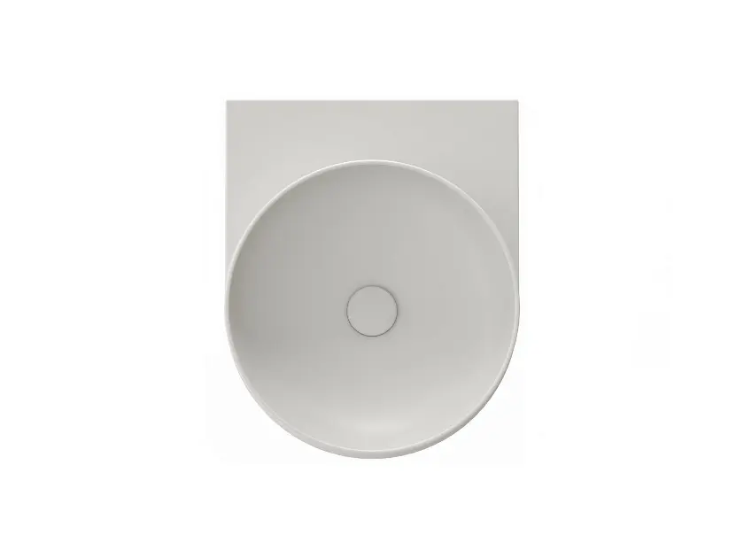 Ravak Yard - Wastafel 41x50 cm, zonder overloop, zonder kraangat, Smoke Grey XJX0O040000