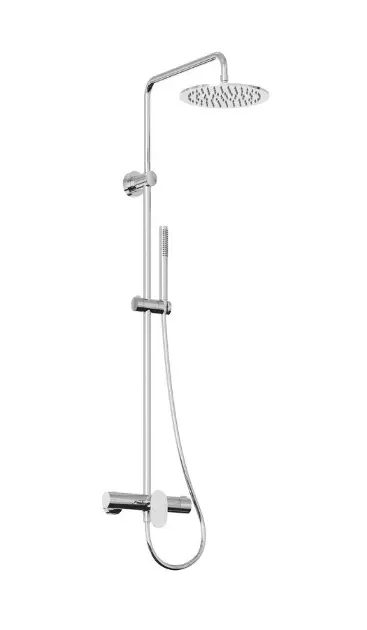 Ravak Spring - Doucheset met kraan, diameter 25 cm, chroom X070540
