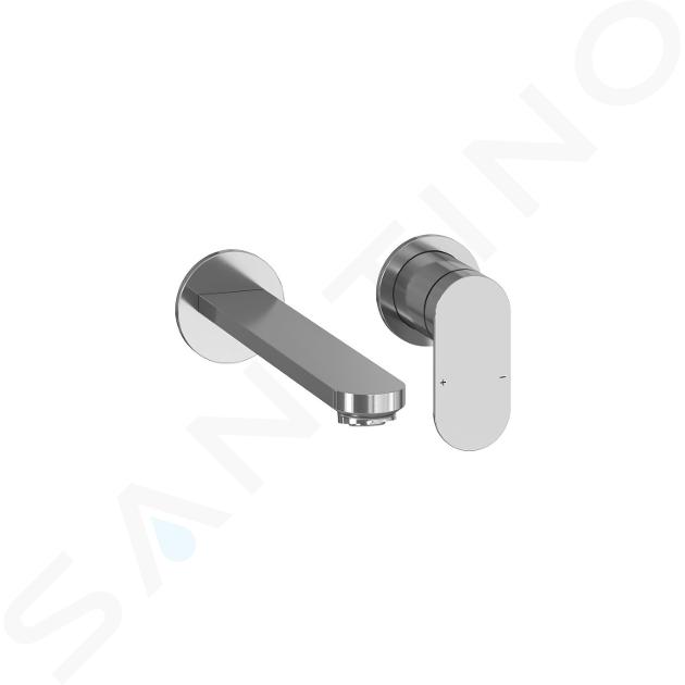 Ravak Chrome II - Grifo empotrado de lavabo, con cuerpo de montaje, 2 orificios, cromo X070586
