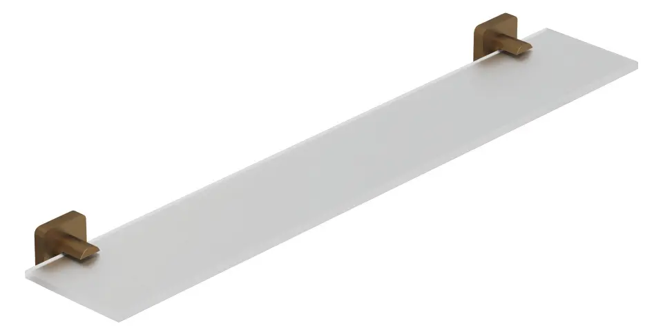Kludi Vela S - Poliță, lungime 60 cm, sticlă/bronz periat 25973N1