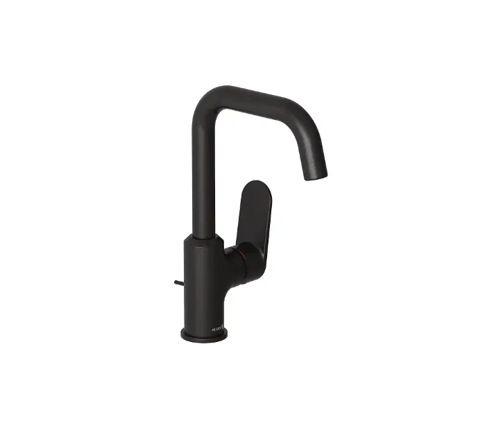 Kludi X1 - Tvättställsblandare med pip, med svängbar pip, matt svart 320273975