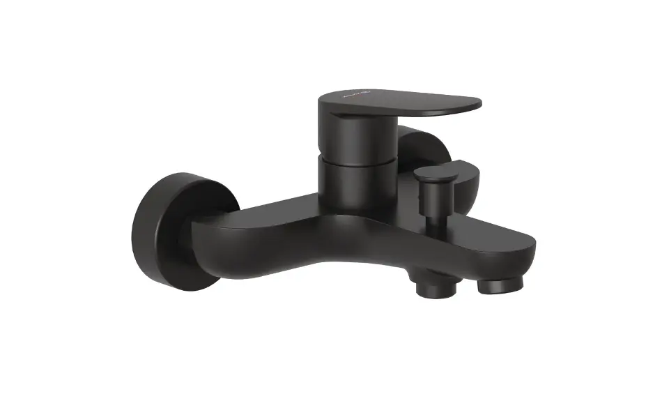 Kludi X1 - Badewannenarmatur, schwarz matt 326913975