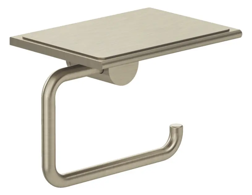 Kludi Vela R - Suport pentru hârtie igienică cu poliță, nichel periat 58971N5