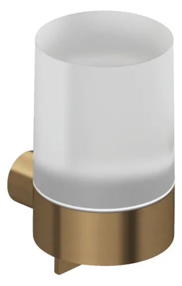 Kludi Vela R - Dozator de săpun cu suport, sticlă/bronz periat 58976N1