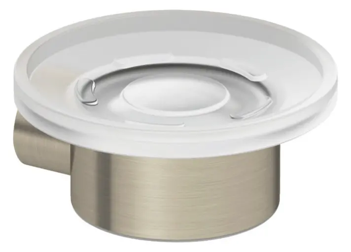 Kludi Vela R - Savonieră cu suport, sticlă/nichel periat 58985N5