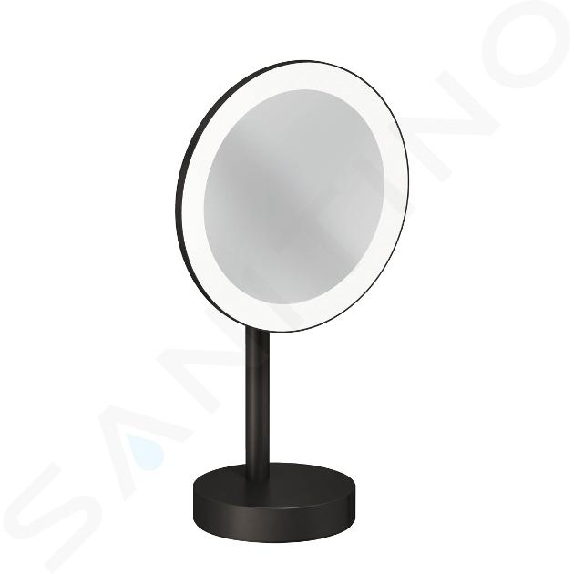 Kludi Vela R - Kozmetikai tükör LED világítással, szálcsiszolt Gunmetal 58995N2F