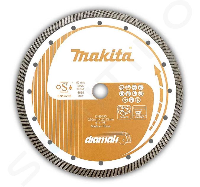 Makita - Diamantový rezný kotúč na betón 230x22,23 mm D-80195