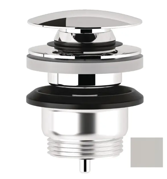 Kludi Rotexa - Waschtischablauf, ClickClack, sandgrau matt 10470O2-00