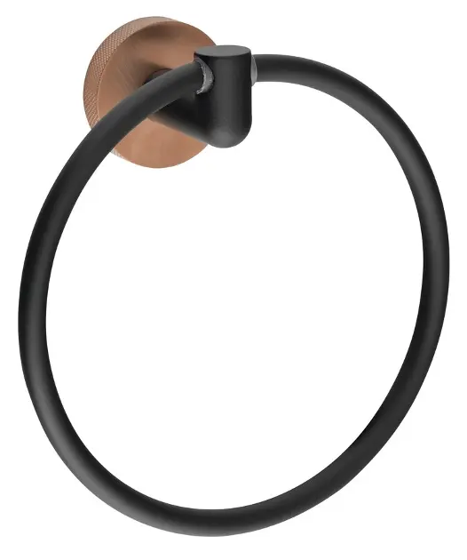 E-shop Sapho Larissa - Držiak uterákov, čierna/matná meď WS006BC