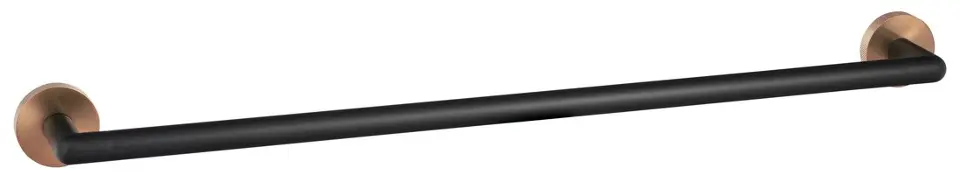E-shop Sapho Larissa - Držiak uterákov, dĺžka 60 cm, čierna/matná meď WS010BC