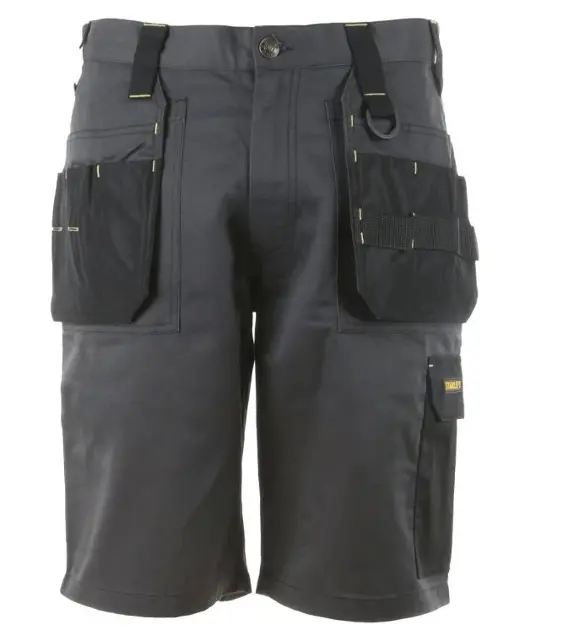 Stanley - Herren-Arbeitsshorts, Gr. 50, grau/schwarz 49973/50