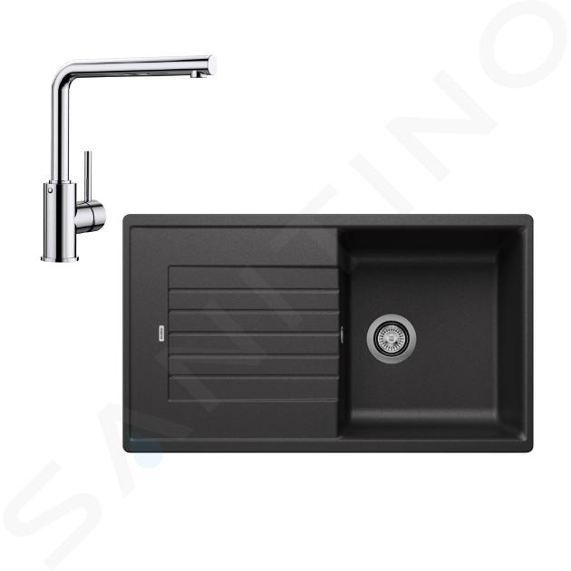 Blanco - Set drezu Zia 5 S a batérie Mila, antracit/chróm SET 10-B 25 MILA ant