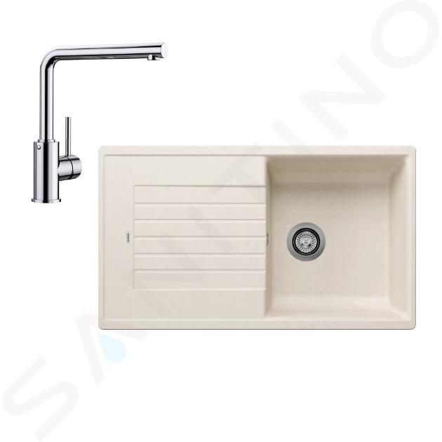 Blanco - Set drezu Zia 5 S a batérie Mila, jemná biela/chróm SET 10-B 25 MILA bilso