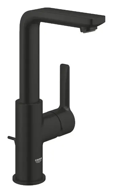 Levně Grohe Lineare New - Umyvadlová baterie s výpustí, matná černá 232962431