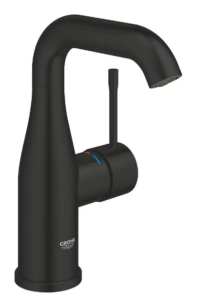 Levně Grohe Essence New - Umyvadlová baterie s výpustí Push-Open, matná černá 237982431
