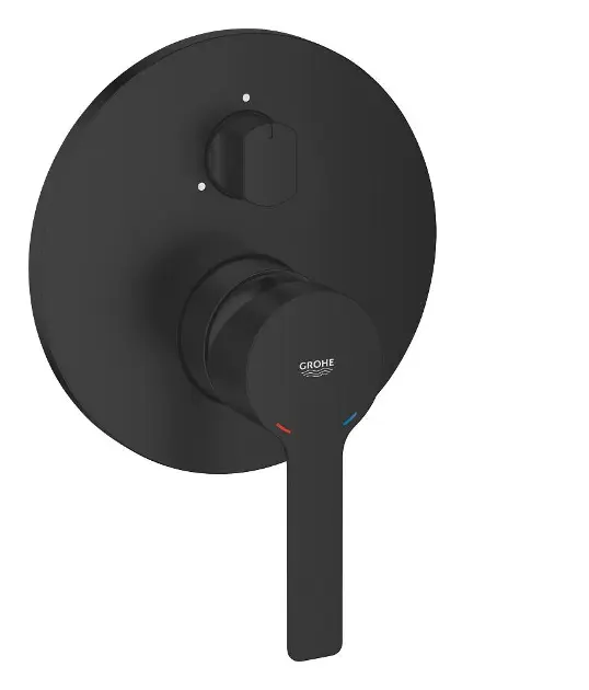 Grohe Lineare New - Ugrađena slavina za 3 uređaja, mat crna 240952431