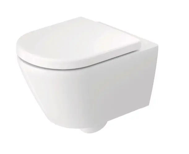Levně Duravit D-Code - Závěsné WC se sedátkem SoftClose, Rimless, bílá 49030900B2