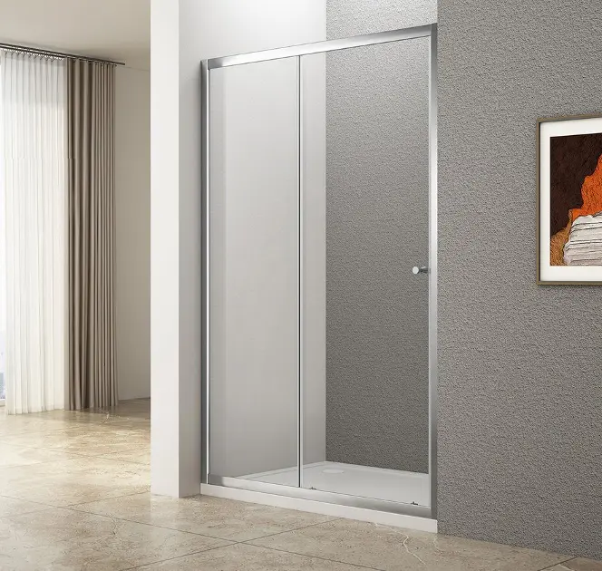 Aqualine Ugga - Duschtür 185 x 110 cm, Klarglas/Chrom ATS110