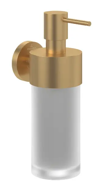 Villeroy & Boch Elements Tender - Дозатор за сапун с държач, стъкло/полирано злато TVA15100700076
