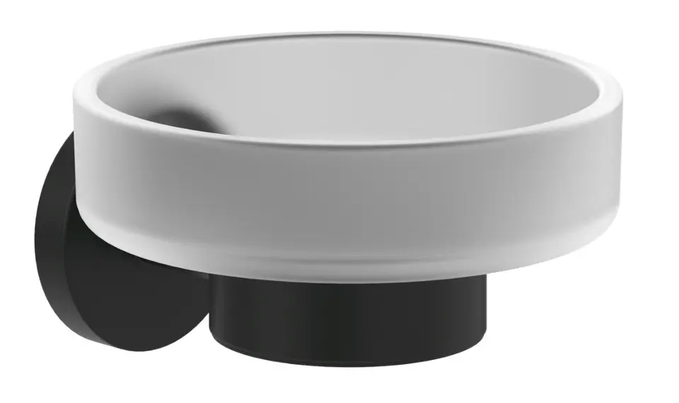 Villeroy & Boch Elements Tender - Сапунница с държач, стъкло/матово черно TVA151019000K5