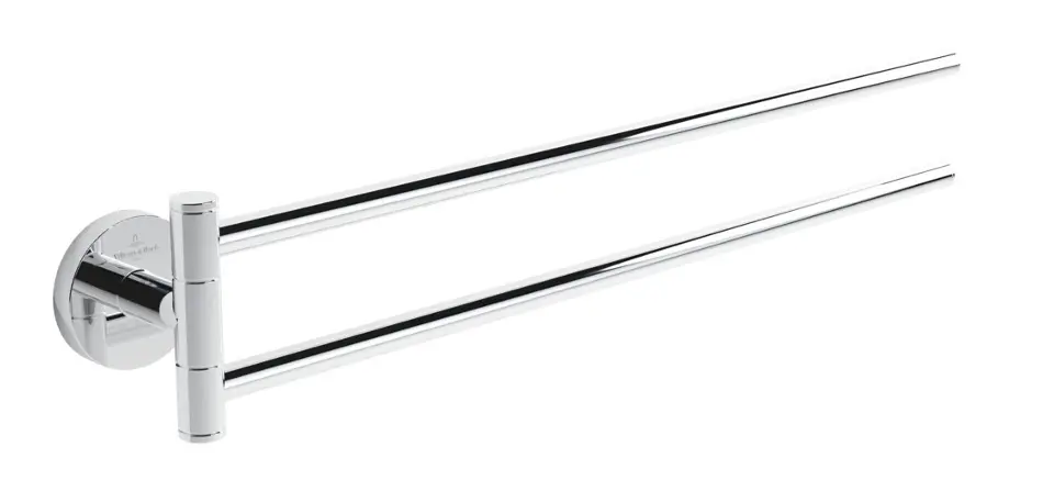 Villeroy & Boch Elements Tender - Двойна поставка за кърпи, дължина 43 см, хром TVA15103800061