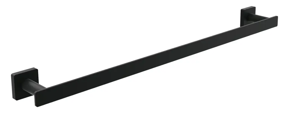 Villeroy & Boch Elements Striking - Поставка за хавлии, дължина 65 см, черен мат TVA152002000K5