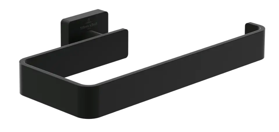 Villeroy & Boch Elements Striking - Държач за кърпи, дължина 21 см, черен мат TVA152005000K5