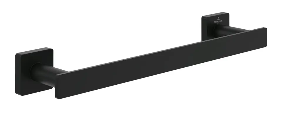 Villeroy & Boch Elements Striking - Държач за кърпи, дължина 35 см, матово черно TVA152009000K5
