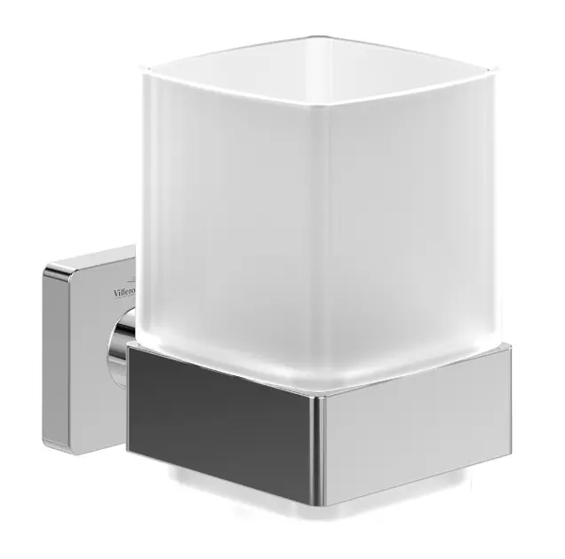 Villeroy & Boch Elements Striking - Поставка за четка и паста, стъкло/хром TVA15201900061