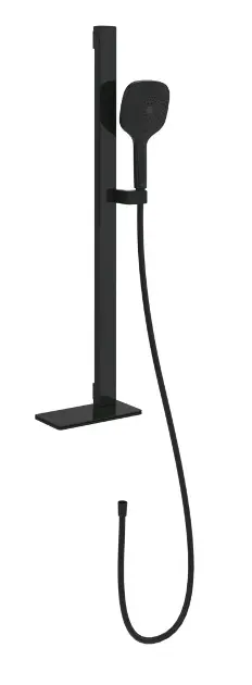 Villeroy & Boch Infinity Showers - Душ слушалка, комплект пръти и маркучи, 3 струи, черен мат TVS110002000K5