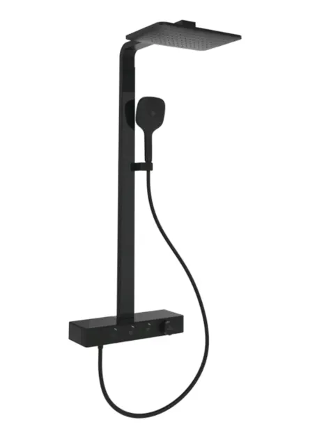 Villeroy & Boch Infinity Showers - Doucheset met thermostaat, 36x24 cm, 3 stralen, matzwart TVS110004000K5