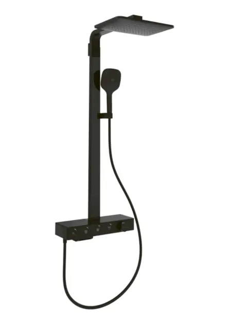 Villeroy & Boch Infinity Showers - Doucheset met thermostaat, 36x24 cm, 3 stralen, matzwart TVS110005000K5