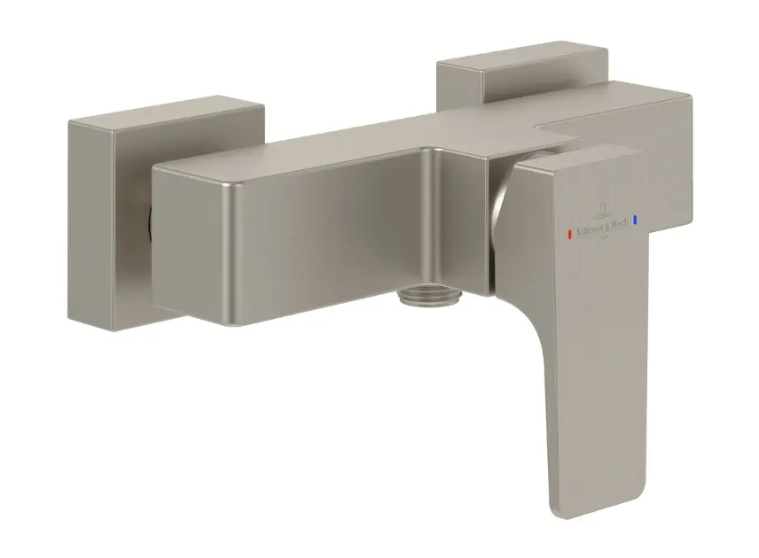 Villeroy & Boch Architectura Square - Sprchová baterie, matný kartáčovaný nikl TVS12500100064