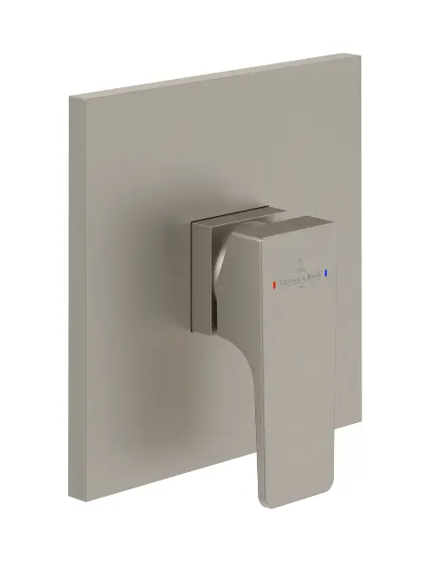 Villeroy & Boch Architectura Square - Sprchová baterie pod omítku, matný kartáčovaný nikl TVS12500200064