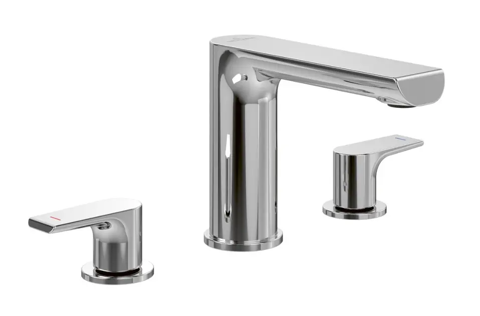 Villeroy & Boch Liberty - Slavina za umivaonik, 3-rupa, kromirana TVW10700700061