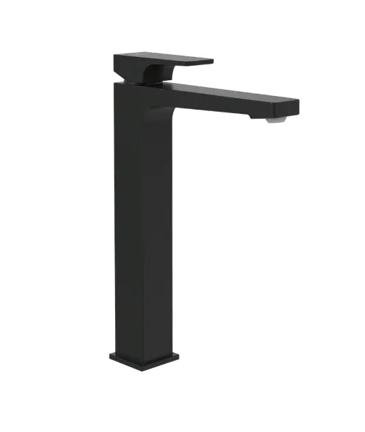 Villeroy & Boch Architectura Square - Umývadlová batéria s výpusťou Push-Open, AquaSmart, matná čierna TVW125002000K5