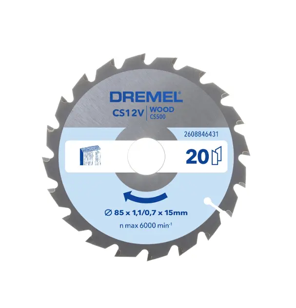 DREMEL - Zaagblad CS500 voor hout, 85x15 mm, 20 tanden 2608846431
