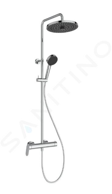 Ideal Standard CeraFlow T25+ - Set de douche avec mitigeur, diamètre 26 cm, 2 jets, chrome A8484AA
