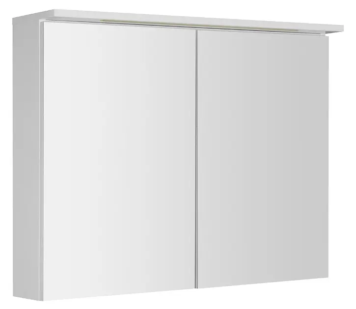 Aqualine KAWA - Ormarić s ogledalom i rasvjetom LED 90x70x22 cm, 2 vrata, bijela WGL90S