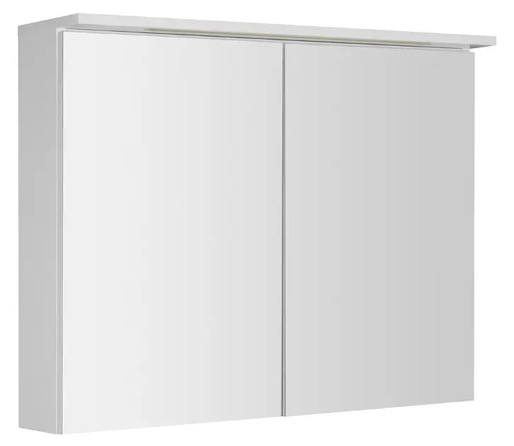 Levně Aqualine KAWA - Zrcadlová skříňka s LED osvětlením 90x70x22 cm, 2 dvířka, bílá WGL90S