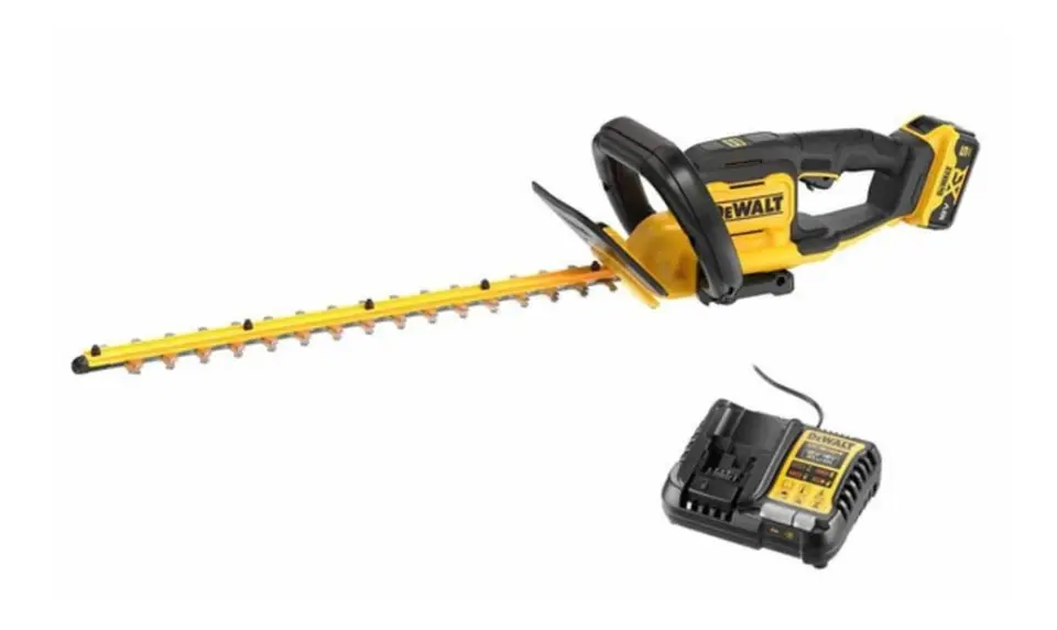 DeWALT - 18V AKU plotové nožnice 55 cm, 1x aku 5,0 Ah Li-Ion, nabíjačka DCMHT564P1