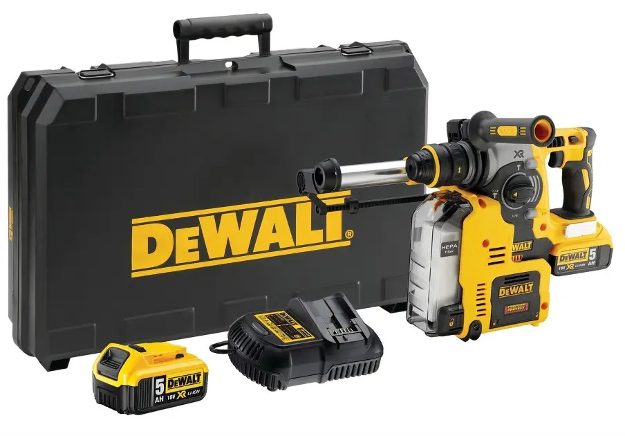 Levně DeWALT - 18V AKU kombinované kladivo, 2x aku 5,0 Ah Li-Ion, nabíječka DCH275P2