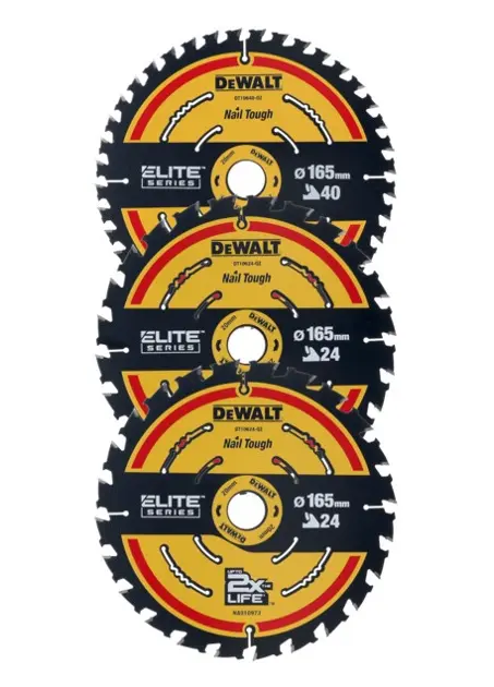 Levně DeWALT - 3dílná sada pilových kotoučů DT10397