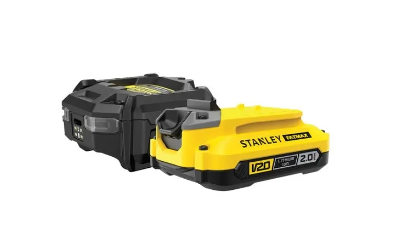 Stanley - 1,25 A töltő és 1× 18 V 2,0 Ah Li-ion akkumulátor készlet SFMCB10D1-QW
