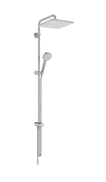 Ideal Standard Ceratwist T25N - Set de douche sans mitigeur, 26x26 cm, 2 jets, chrome BE230AA