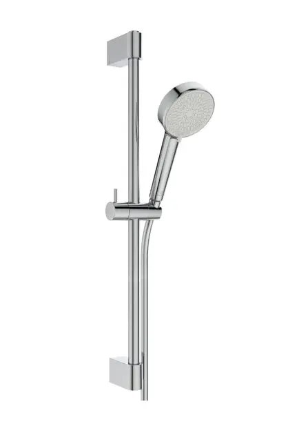 Ideal Standard Idealrain - Set de pommeau de douche, barre et flexible, 2 jets, chrome BE235AA