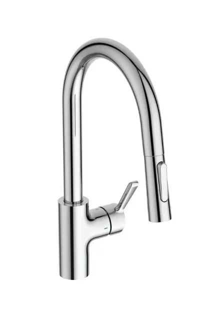 Ideal Standard Ceralife - Baterie chiuvetă cu duș extractibil, crom BE242AA