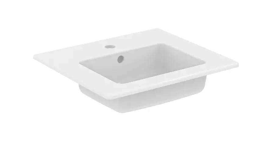 Levně Ideal Standard Eurovit - Umyvadlo 51x45 cm, s přepadem, s otvorem na baterii, bílá E109901